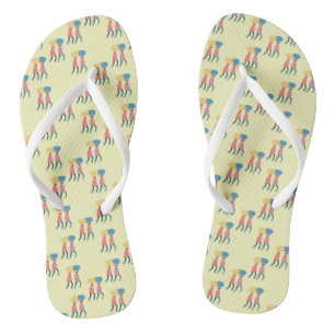 Carrying A Pill Pattern Flip Flops