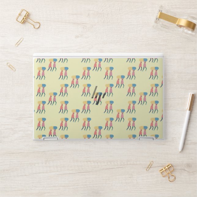 Carrying A Pill Pattern HP Laptop Skin (Desk)