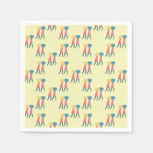 Carrying A Pill Pattern Napkins