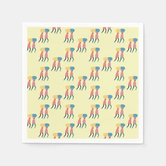 Carrying A Pill Pattern Napkins (Front)