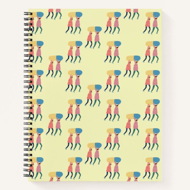 Carrying A Pill Pattern Notebook (Front)