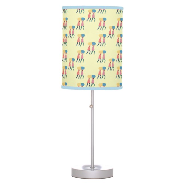 Carrying A Pill Pattern Table Lamp (Front)