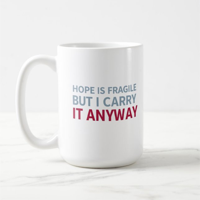 Carrying Hope Coffee Mug (Left)