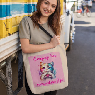 Carrying love everywhere I go totebag Tote Bag