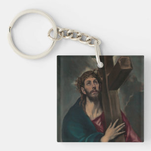 Carrying the Cross Keychain