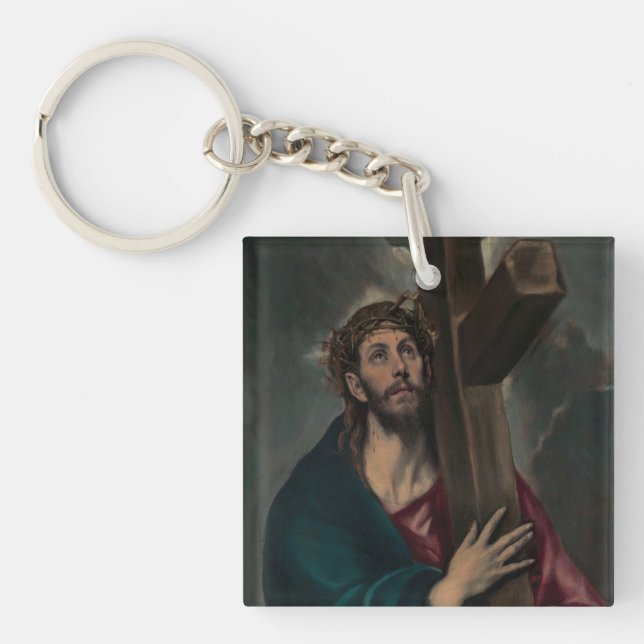 Carrying the Cross Keychain (Front)