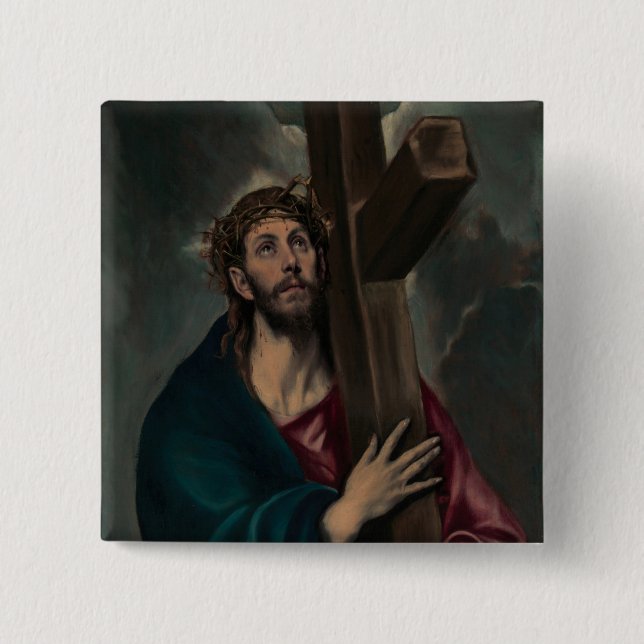 Carrying the Cross Pinback Button (Front)