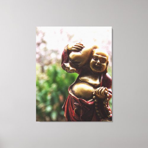 Carrying the Load Buddha Canvas