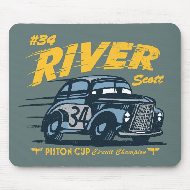 Cars 3 | #34 River Scott Mouse Pad (Front)