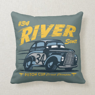 Cars 3 #34 River Scott Throw Pillow