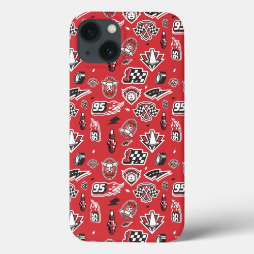 Cars 3  95 Lightning McQueen Speed Pattern iPhone 13 Case