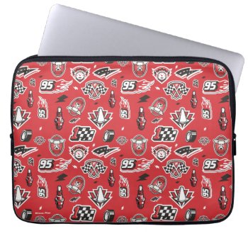 Cars 3 | 95 Lightning Mcqueen Speed Pattern Laptop Sleeve by DisneyPixarCars at Zazzle