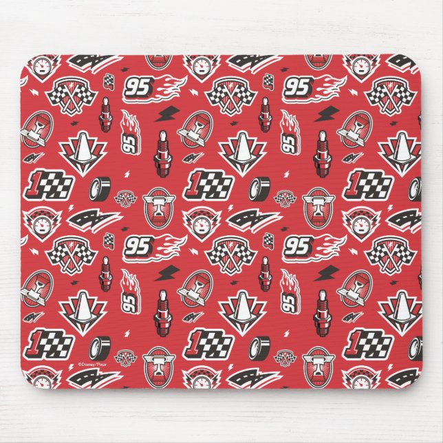 Cars 3 | 95 Lightning McQueen Speed Pattern Mouse Pad (Front)