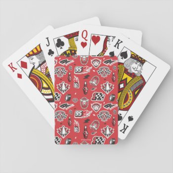 Cars 3 | 95 Lightning Mcqueen Speed Pattern Playing Cards by DisneyPixarCars at Zazzle