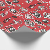Cars 3 | 95 Lightning McQueen Speed Pattern Wrapping Paper (Corner)