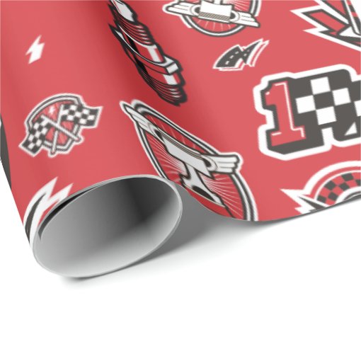 Cars 3 95 Lightning McQueen Speed Pattern Wrapping Paper Zazzle