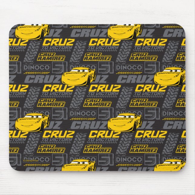 Cars 3 | Cruz Ramirez - Cruz to Victory Pattern Mouse Pad (Front)