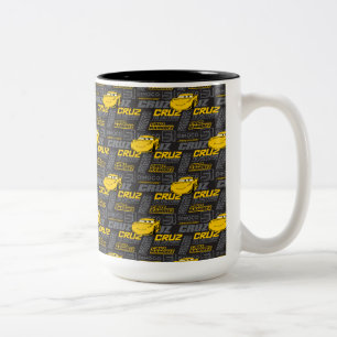 Cars 3 Cruz Ramirez - Cruz to Victory Pattern Two-Tone Coffee Mug