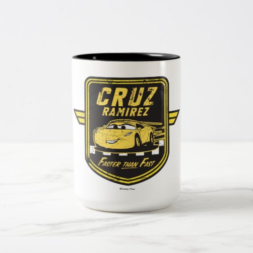 Cars 3  Cruz Ramirez _ Faster than Fast Two_Tone Coffee Mug