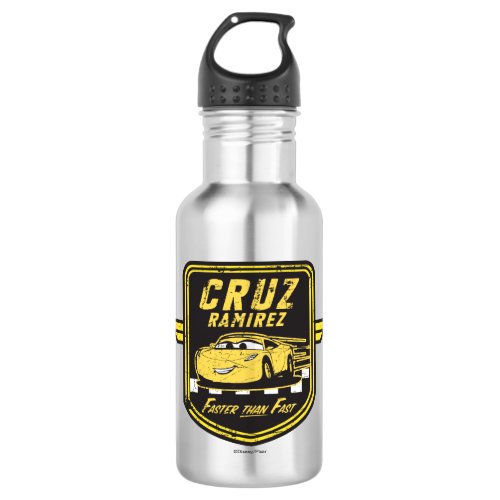 Cars 3  Cruz Ramirez _ Faster than Fast Water Bottle