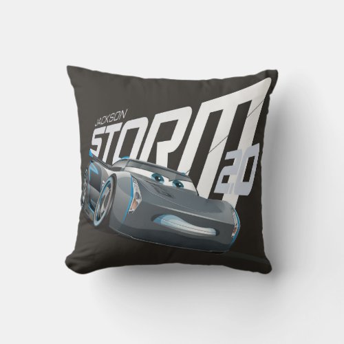 Cars 3  Jackson Storm 20 Throw Pillow