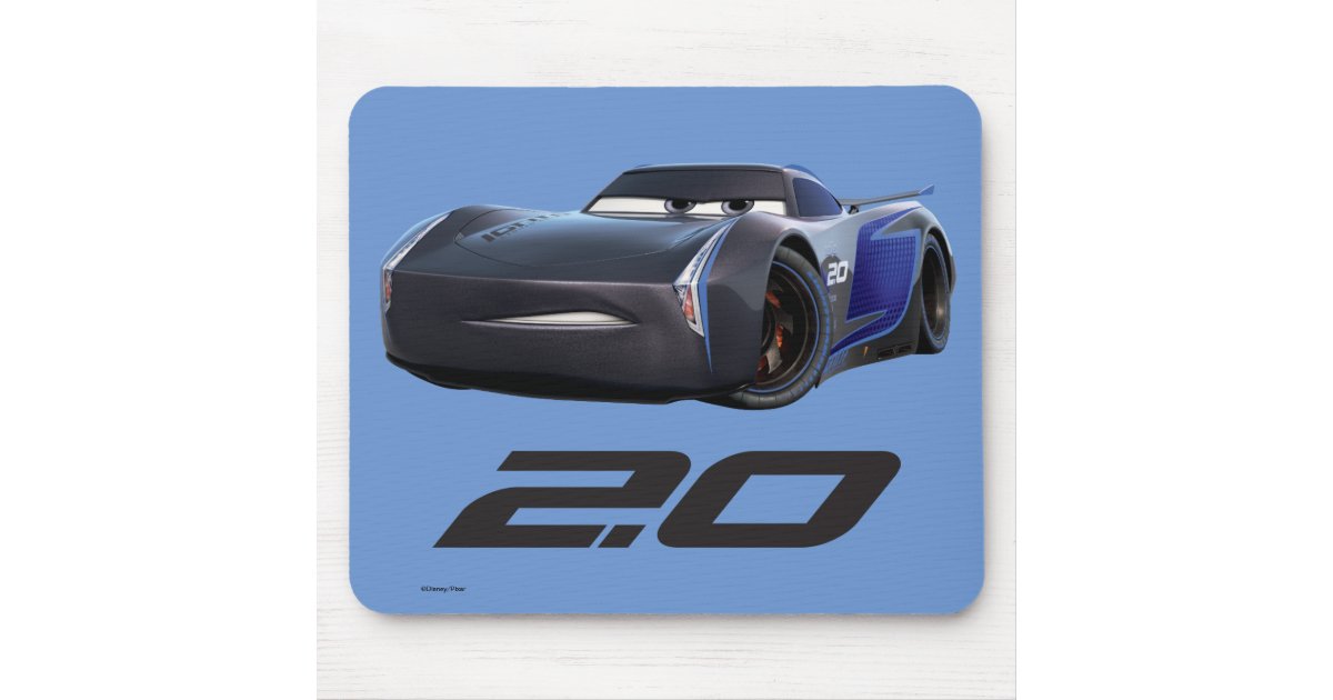 Cars 3 Jackson Storm Storm 2 0 Mouse Pad Zazzle Com