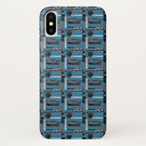 Cars 3  Jackson Storm _ Storming Through Pattern iPhone X Case
