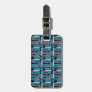 Cars 3 Jackson Storm - Storming Through Pattern Luggage Tag