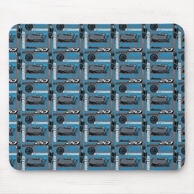 Cars 3 | Jackson Storm - Storming Through Pattern Mouse Pad (Front)