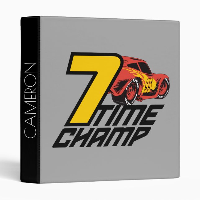 Cars 3 | Lightning McQueen - 7 Time Champ Binder (Front/Spine)