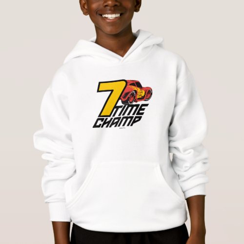 Cars 3  Lightning McQueen _ 7 Time Champ Hoodie