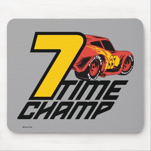 Cars 3  Lightning McQueen _ 7 Time Champ Mouse Pad