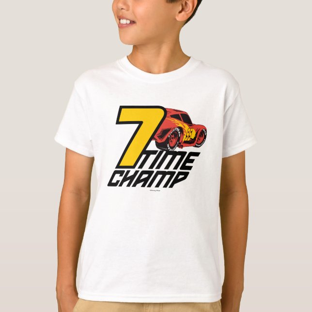 Cars 3 | Lightning McQueen - 7 Time Champ T-Shirt (Front)