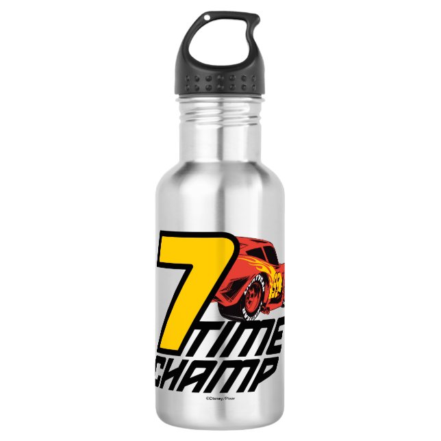 Cars 3 | Lightning McQueen - 7 Time Champ Water Bottle (Front)