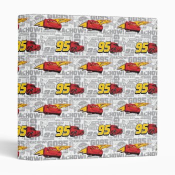 Cars 3 | Lightning Mcqueen 95 Pattern Binder by DisneyPixarCars at Zazzle
