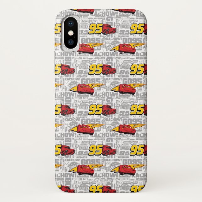 Cars 3 | Lightning McQueen 95 Pattern Case-Mate iPhone Case (Back)