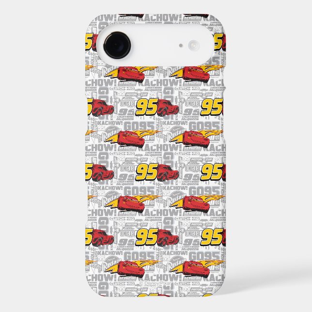 Cars 3 | Lightning McQueen 95 Pattern Case-Mate iPhone Case (Back)