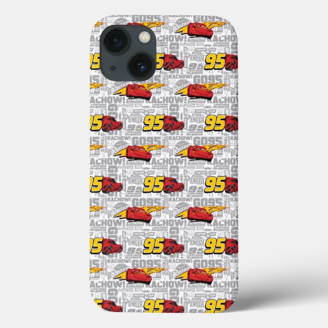 Cars 3 | Lightning McQueen 95 Pattern Case-Mate iPhone Case (Back)