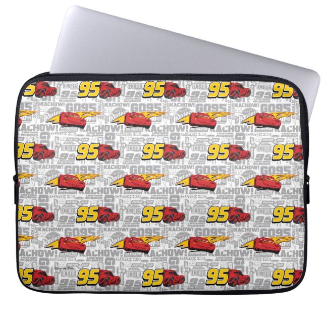 Cars 3 | Lightning McQueen 95 Pattern Laptop Sleeve (Front)