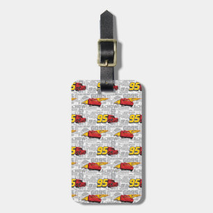 Cars 3 Lightning McQueen 95 Pattern Luggage Tag