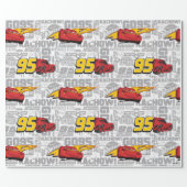 Cars 3 | Lightning McQueen 95 Pattern Wrapping Paper (Flat)