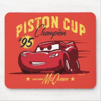 Cars 3 | Lightning Mcqueen - #95 Piston Cup Champ Mouse Pad by DisneyPixarCars at Zazzle