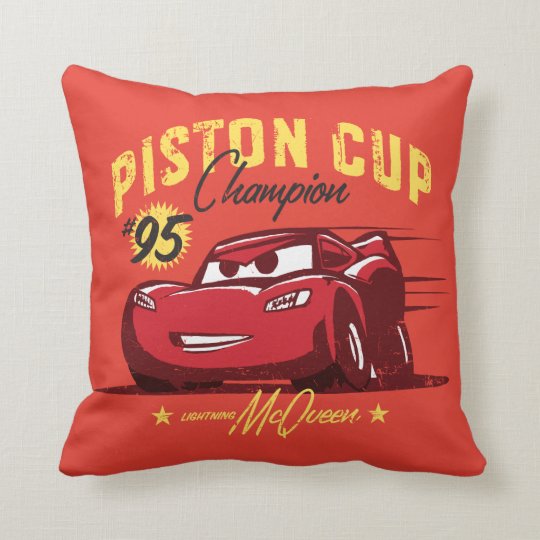 Cars 3 | Lightning McQueen - #95 Piston Cup Champ Throw Pillow | Zazzle.com