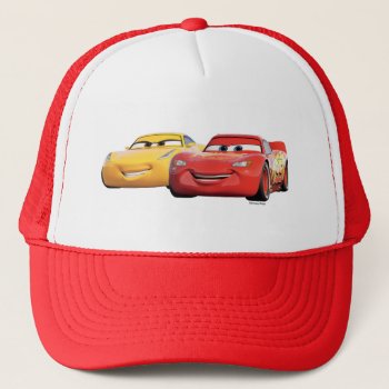 Cars 3 | Lightning Mcqueen & Cruz Ramirez Trucker Hat by DisneyPixarCars at Zazzle