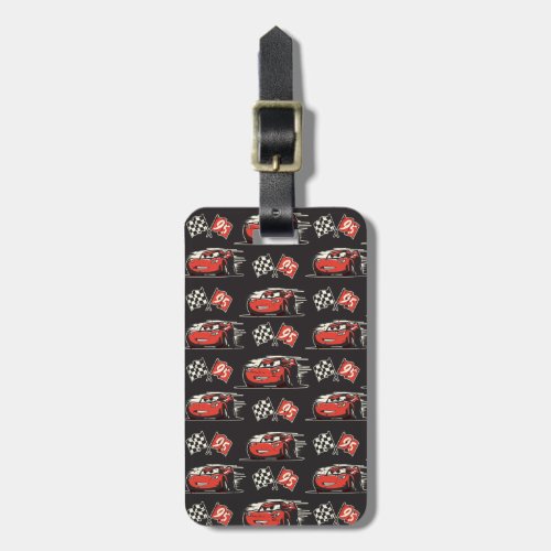 Cars 3  Lightning McQueen Flag Pattern Luggage Tag