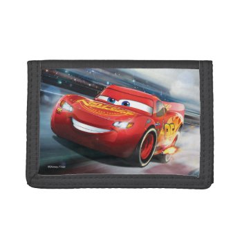 Cars 3 | Lightning Mcqueen - Full Throttle Tri-fold Wallet by DisneyPixarCars at Zazzle