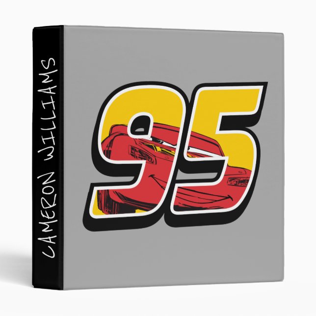 Cars 3 | Lightning McQueen Go 95 Binder (Front/Spine)