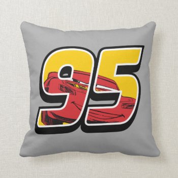 Cars 3 | Lightning Mcqueen Go 95 Throw Pillow by DisneyPixarCars at Zazzle