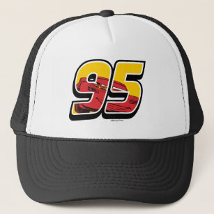 95 Lightning Mcqueen Hat, Embroidered Cap, Stitched Baseball Hat,  Structured Hat, Cars Disney Cartoon Cap 
