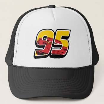 Cars 3 | Lightning Mcqueen Go 95 Trucker Hat by DisneyPixarCars at Zazzle